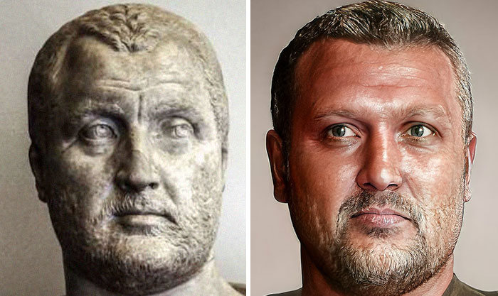 Artista mostra como os imperadores romanos eram na vida real 31
