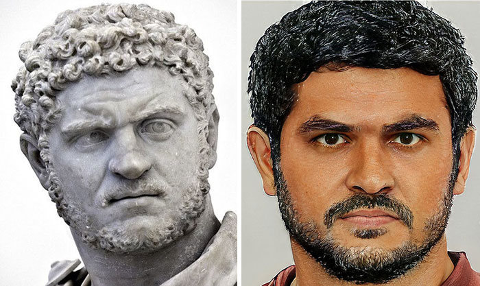 Artista mostra como os imperadores romanos eram na vida real 33