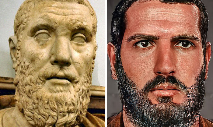 Artista mostra como os imperadores romanos eram na vida real 34