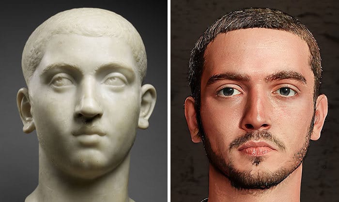 Artista mostra como os imperadores romanos eram na vida real 35