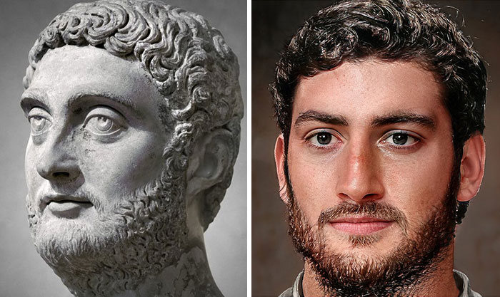 Artista mostra como os imperadores romanos eram na vida real 42