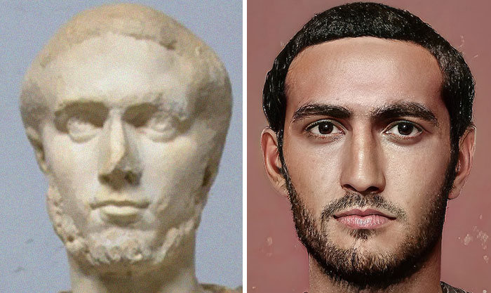 Artista mostra como os imperadores romanos eram na vida real 47