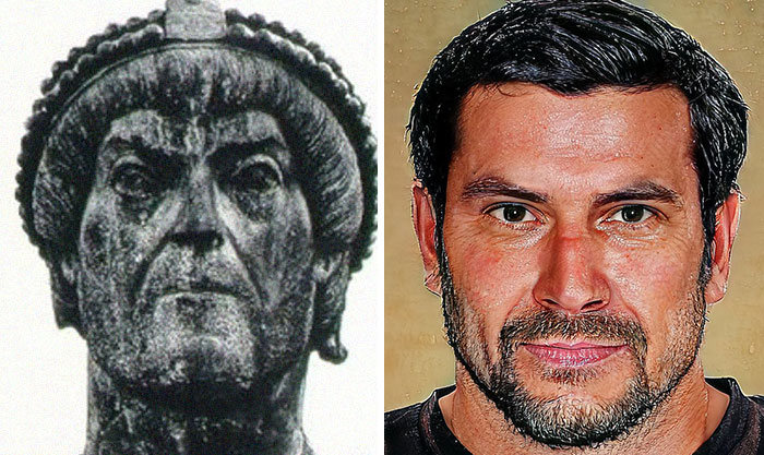 Artista mostra como os imperadores romanos eram na vida real 50