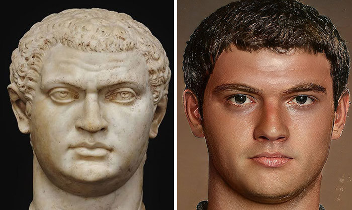Artista mostra como os imperadores romanos eram na vida real 52