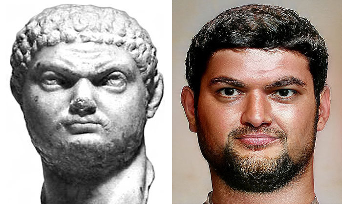 Artista mostra como os imperadores romanos eram na vida real 57