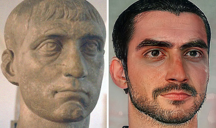 Artista mostra como os imperadores romanos eram na vida real 58