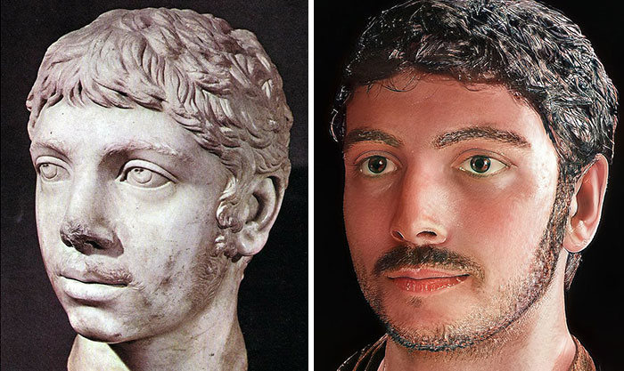 Artista mostra como os imperadores romanos eram na vida real 61