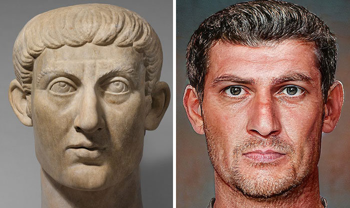 Artista mostra como os imperadores romanos eram na vida real 63
