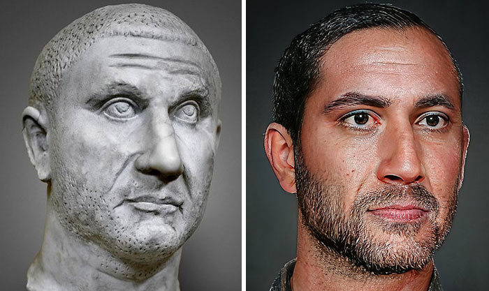 Artista mostra como os imperadores romanos eram na vida real 64
