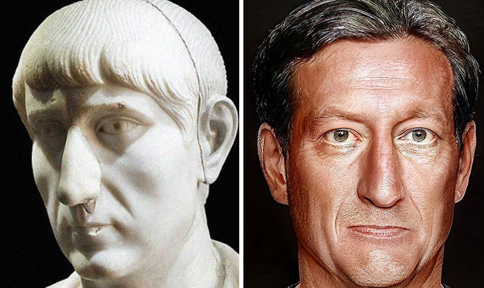 Artista mostra como os imperadores romanos eram na vida real 65