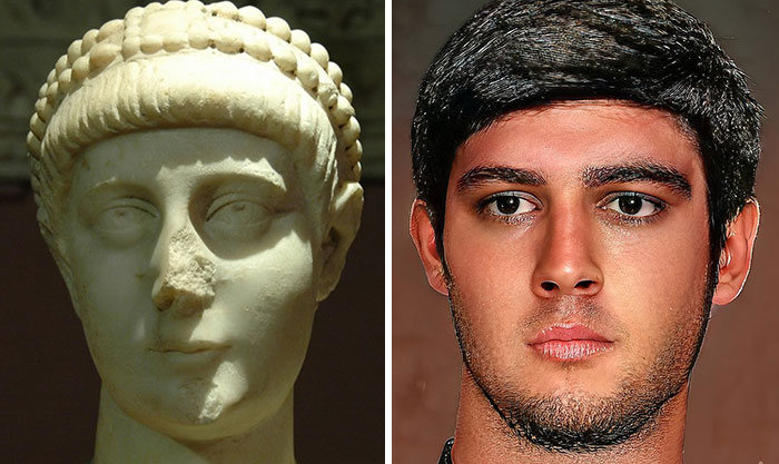 Artista mostra como os imperadores romanos eram na vida real 67