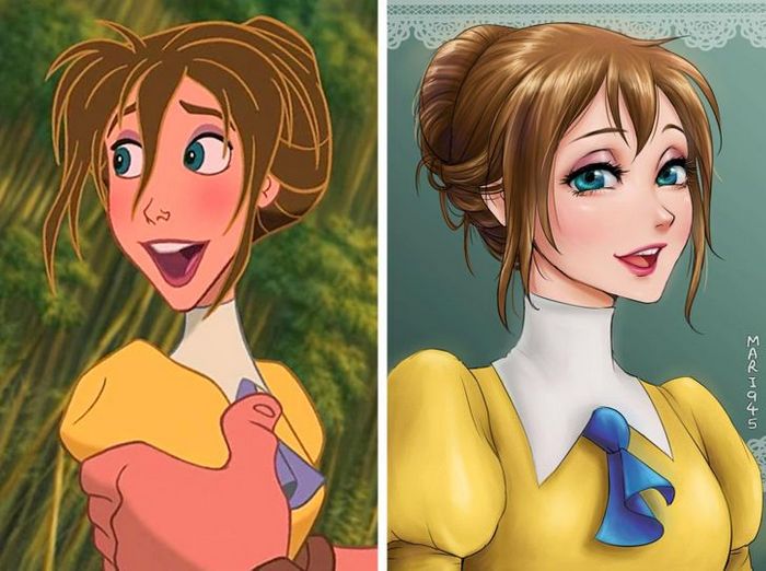 Como seriam algumas personagens da Disney se fossem animes (22 fotos) 16