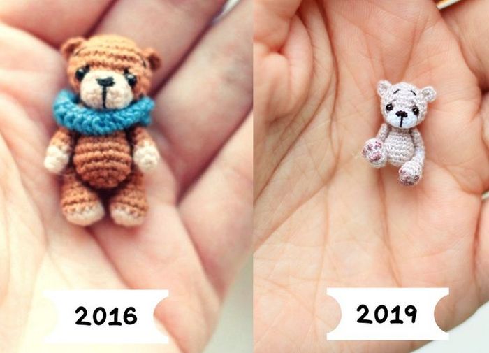 Este artista russa cria pequenos bichinhos de pelúcia de crochê que você pode levar a qualquer lugar (20 fotos) 3