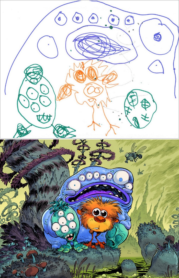 Projeto Monstro - Crianças desenham monstros e artistas recriam com sua arte 16
