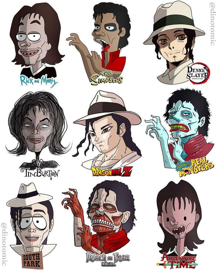 Artista mostra a aparência de vários personagens em diferentes universos de desenhos animados 27