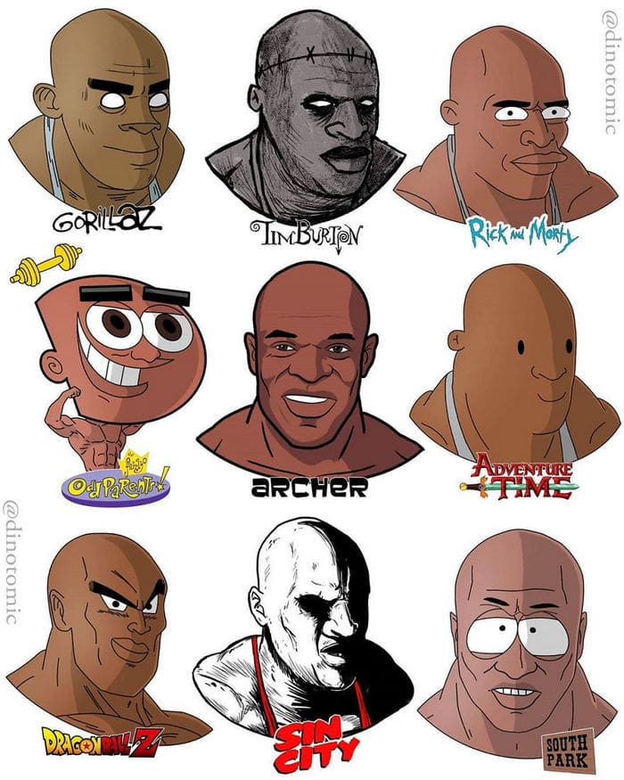 Artista mostra a aparência de vários personagens em diferentes universos de desenhos animados 43