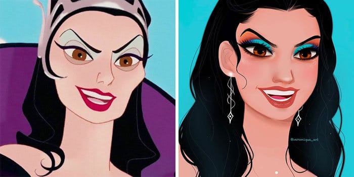Artista reimagina personagens da Disney como mulheres e homens modernos 9