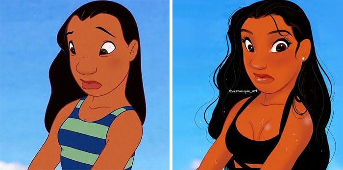 Artista reimagina personagens da Disney como mulheres e homens modernos 11
