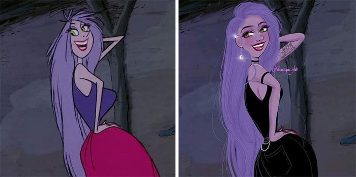 Artista reimagina personagens da Disney como mulheres e homens modernos 18