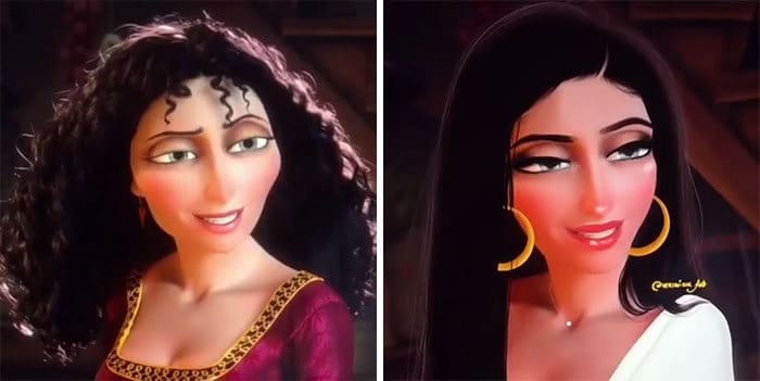 Artista reimagina personagens da Disney como mulheres e homens modernos 26