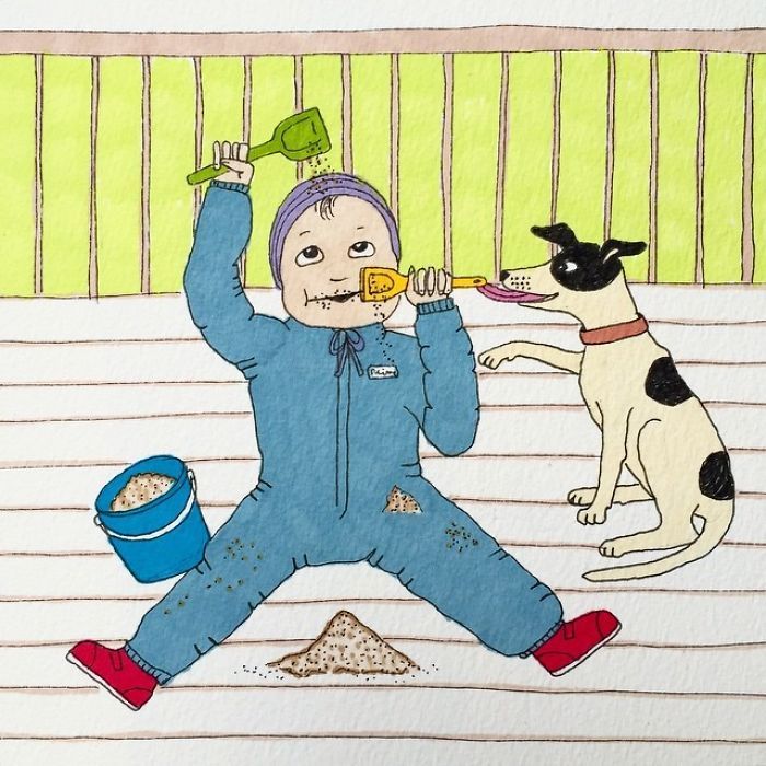 Uma mãe norueguesa mostra sua vida em ilustrações irônicas 3