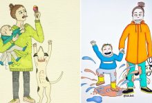Uma mãe norueguesa mostra sua vida em ilustrações irônicas 15