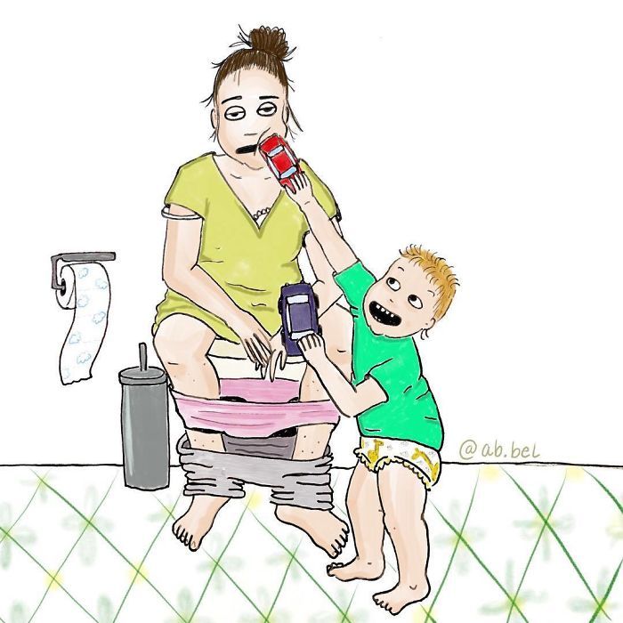 Uma mãe norueguesa mostra sua vida em ilustrações irônicas 28