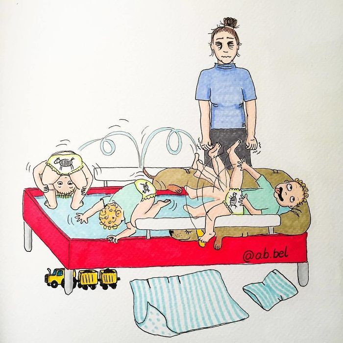 Uma mãe norueguesa mostra sua vida em ilustrações irônicas 30