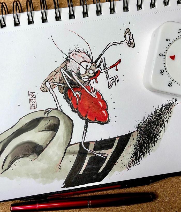 Artista russo cria ilustrações que são divertidas e assustadoras 5