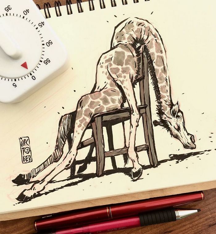 Artista russo cria ilustrações que são divertidas e assustadoras 32