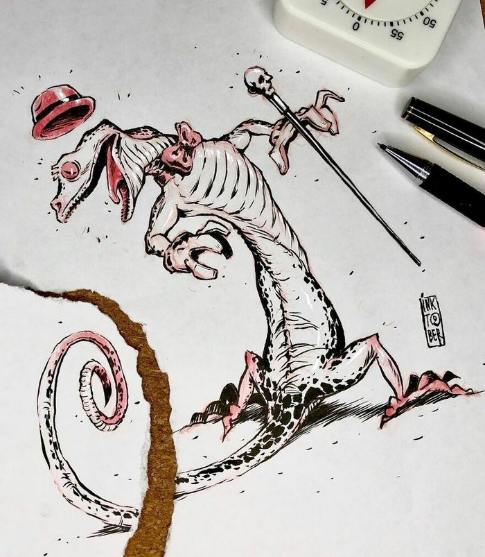 Artista russo cria ilustrações que são divertidas e assustadoras 39