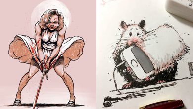 Artista russo cria ilustrações que são divertidas e assustadoras 7