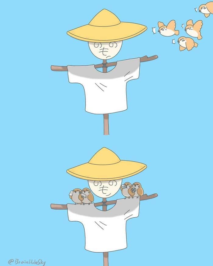 Artista taiwanês ilustra personagens fofinhos em situações engraçadas 30