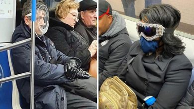 Esta página do Instagram está postando as máscaras do coronavírus mais ridículas vistas no metrô 44