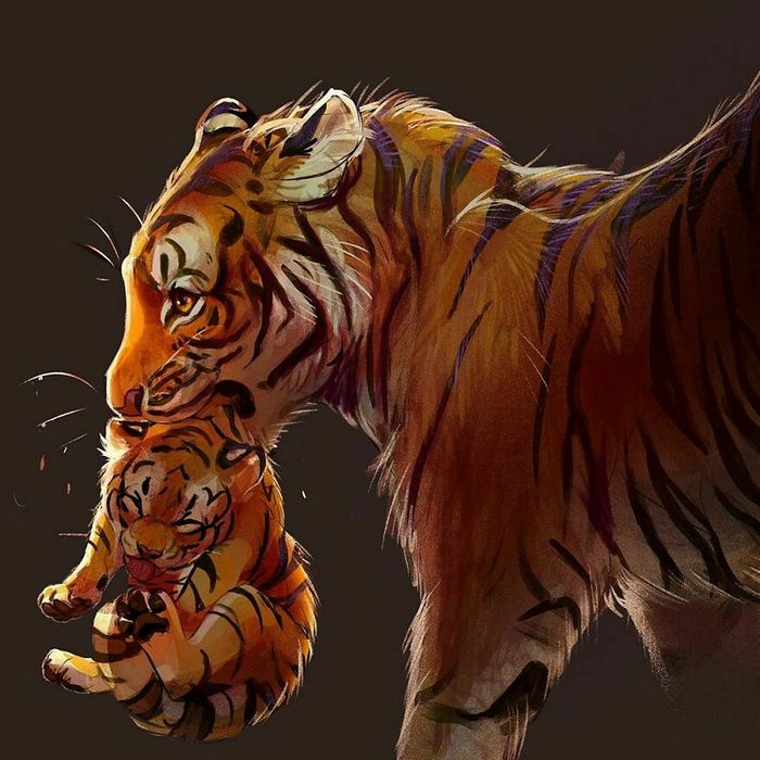 Artista cria ilustrações fofas de animais selvagens e animais de estimação 40