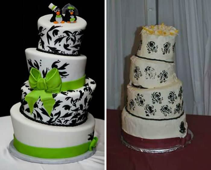 30 vezes as pessoas questionam se esses bolos de casamento eram a escolha certa para o grande dia 30