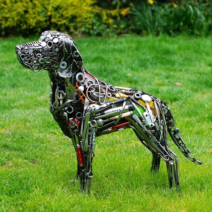 Artista americano traz materiais reciclados de volta à vida, aqui estão 42 de suas esculturas incríveis 5