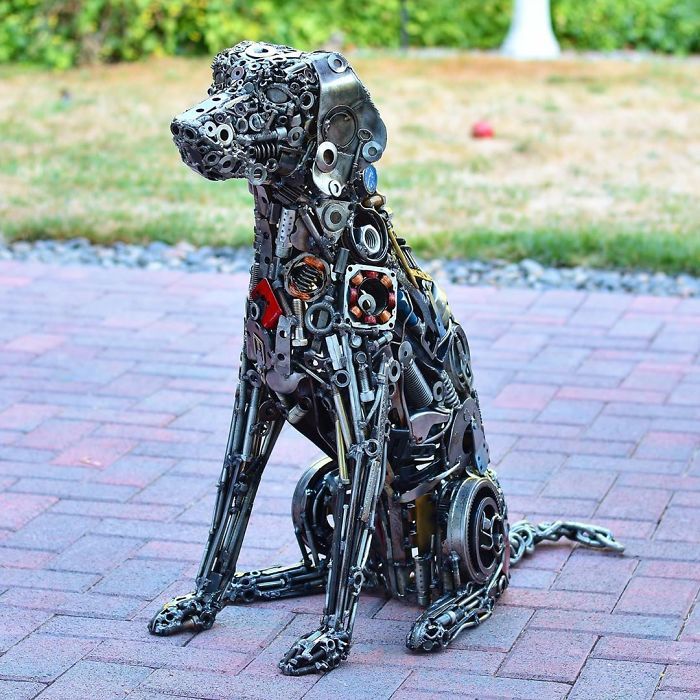 Artista americano traz materiais reciclados de volta à vida, aqui estão 42 de suas esculturas incríveis 13
