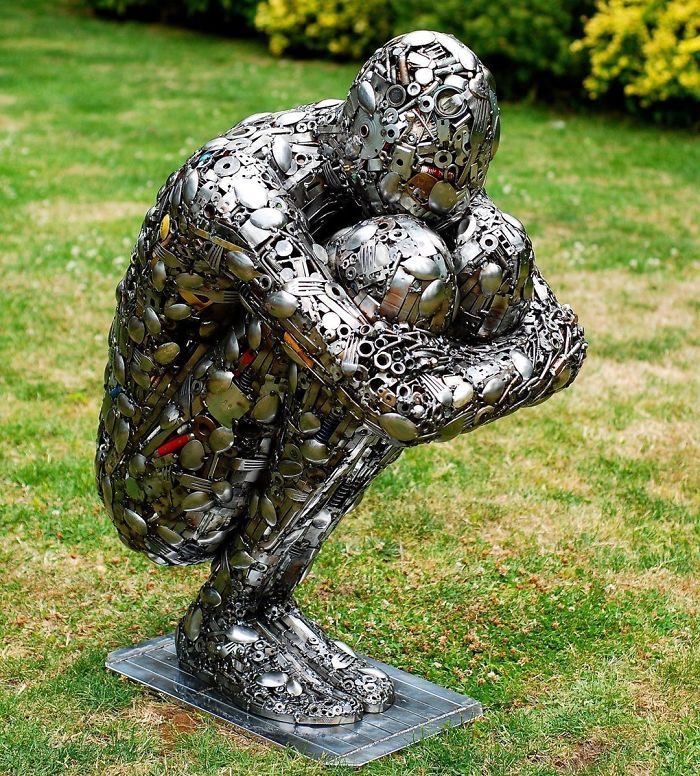 Artista americano traz materiais reciclados de volta à vida, aqui estão 42 de suas esculturas incríveis 19