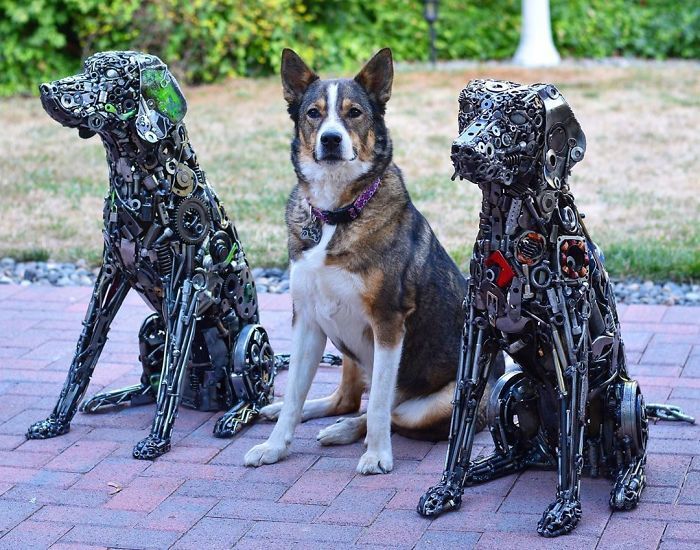 Artista americano traz materiais reciclados de volta à vida, aqui estão 42 de suas esculturas incríveis 22