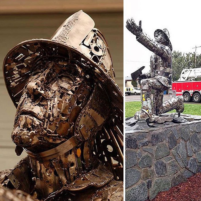 Artista americano traz materiais reciclados de volta à vida, aqui estão 42 de suas esculturas incríveis 41