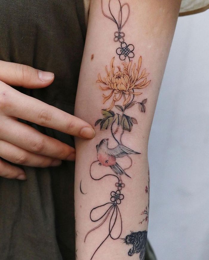 Uma artista coreano cria tatuagens delicadas e elas são a personificação da ternura 10