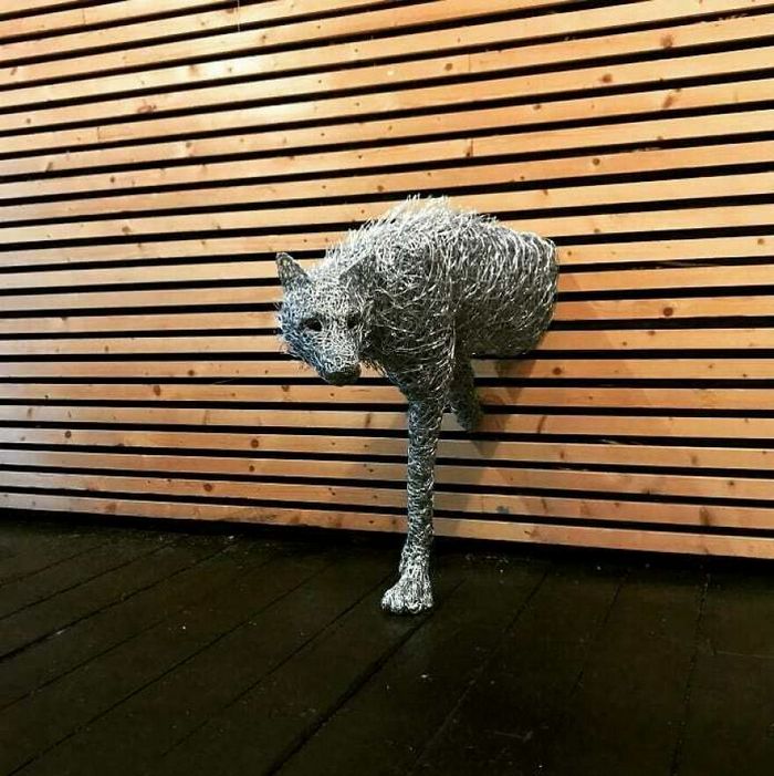 Este artista de Norfolk faz esculturas de animais incríveis com arame 15