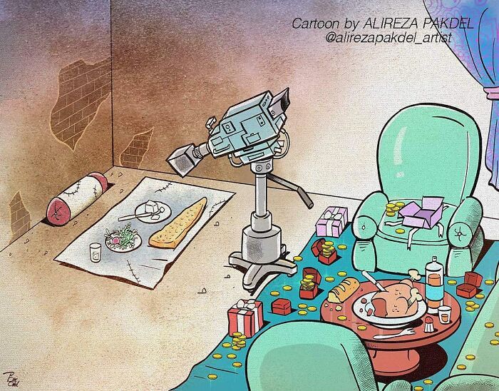 60 Ilustrações digitais que expõem as falhas da sociedade atual por Alireza Pakdel 22
