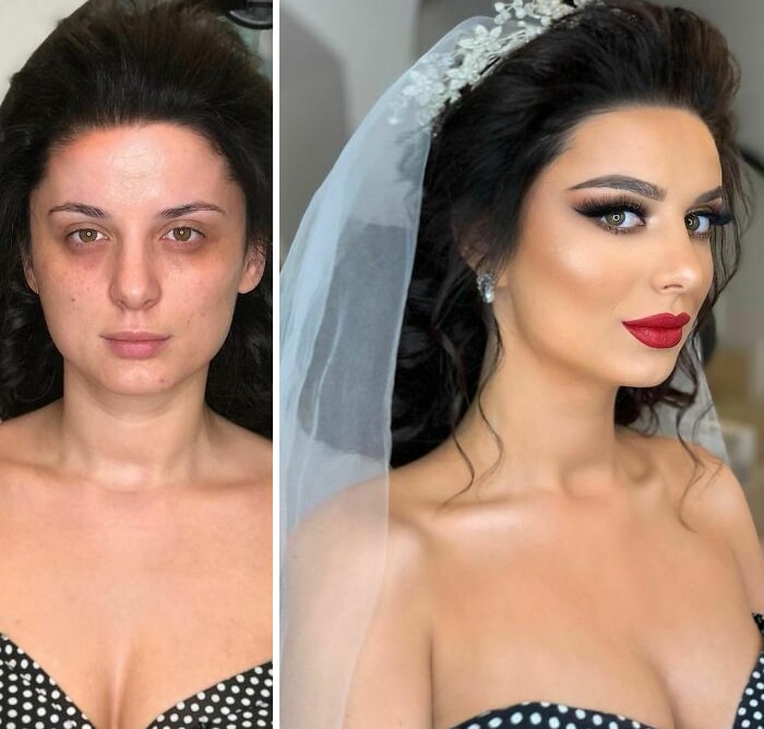 20 noivas antes e depois da maquiagem por Arber Bytyqi 4