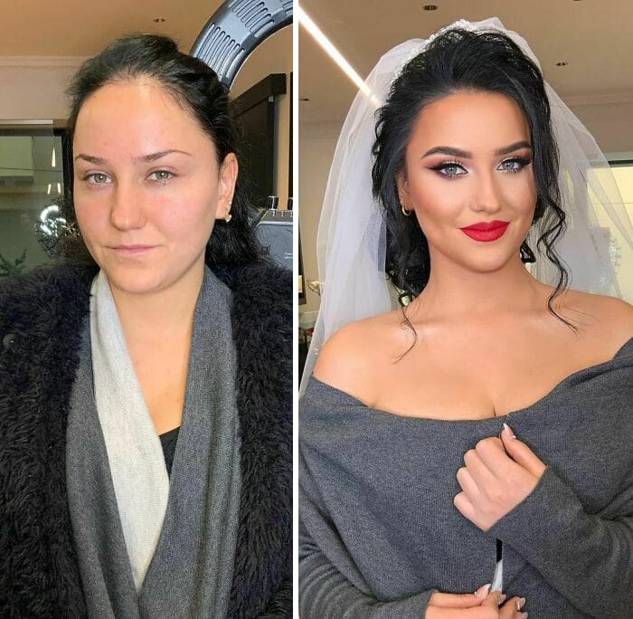 20 noivas antes e depois da maquiagem por Arber Bytyqi 5