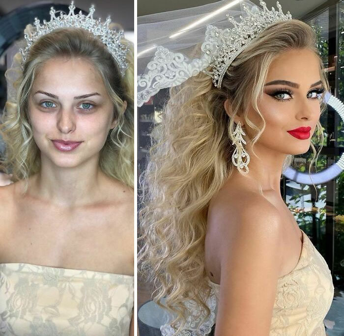 20 noivas antes e depois da maquiagem por Arber Bytyqi 10