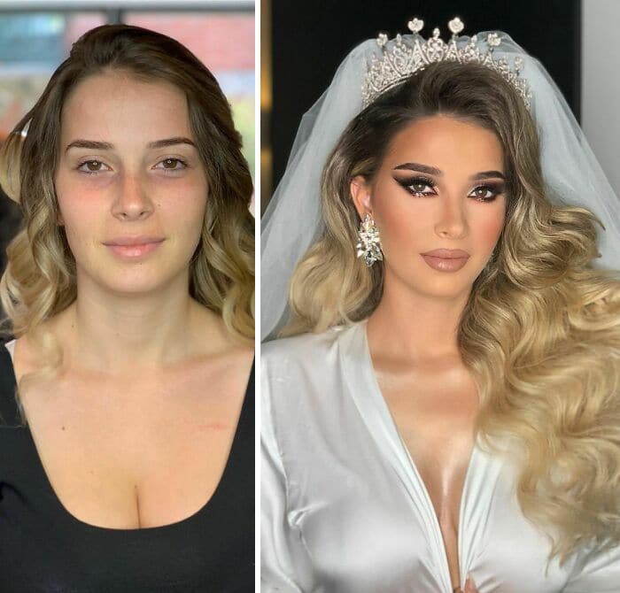 20 noivas antes e depois da maquiagem por Arber Bytyqi 12