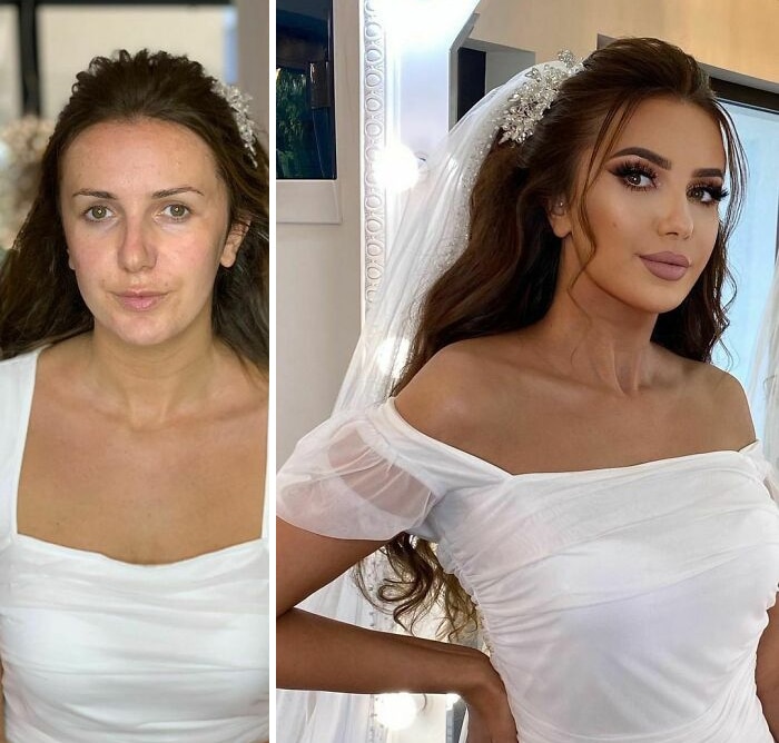 20 noivas antes e depois da maquiagem por Arber Bytyqi 14