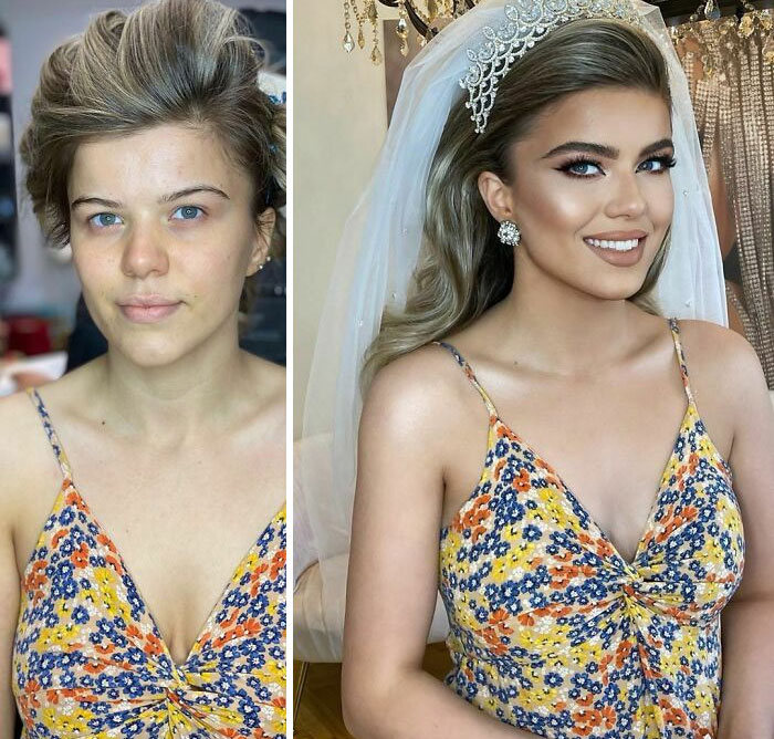 20 noivas antes e depois da maquiagem por Arber Bytyqi 15